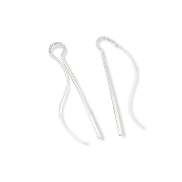 curl and bar both ways earrings