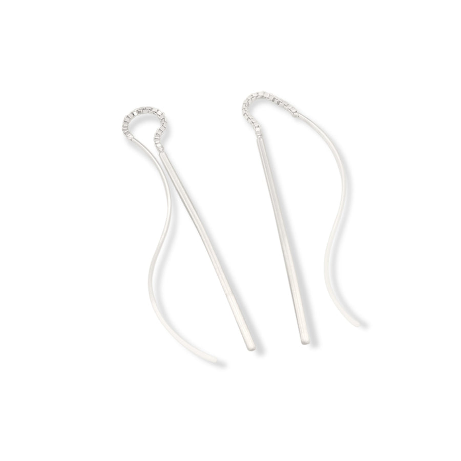 curl and bar both ways earrings