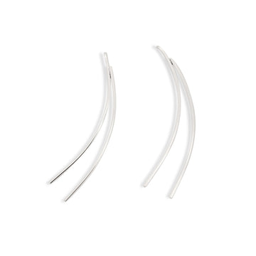 Spring earrings in matt