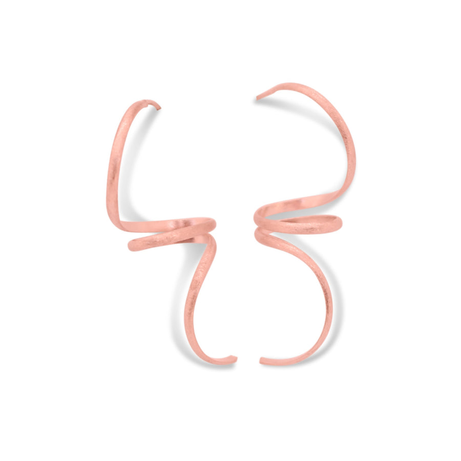 Tornado earrings in rose gold