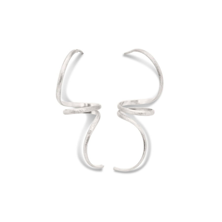 Tornado earrings in matt