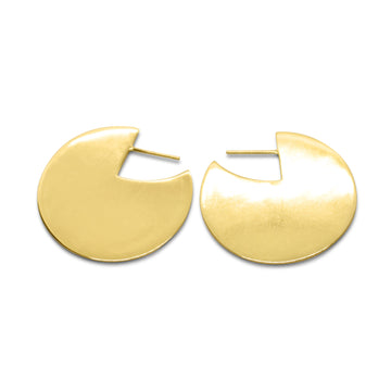 Pac-man hoops XL in gold