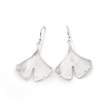 Ginkgo leaf earrings
