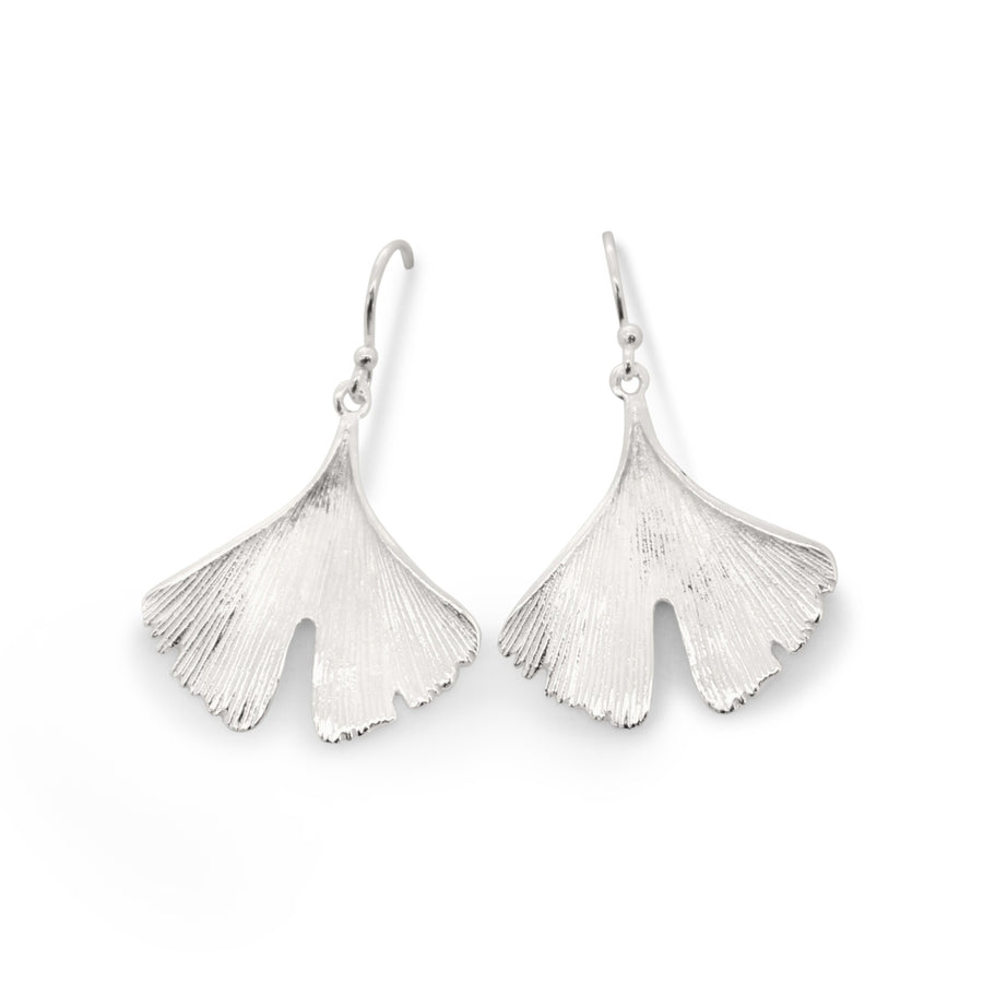 Ginkgo leaf earrings