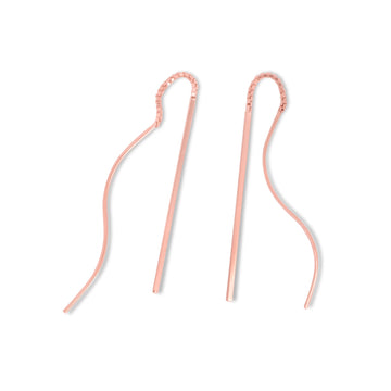 Curl and bar both ways earrings