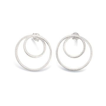 Cartwheel stud earrings