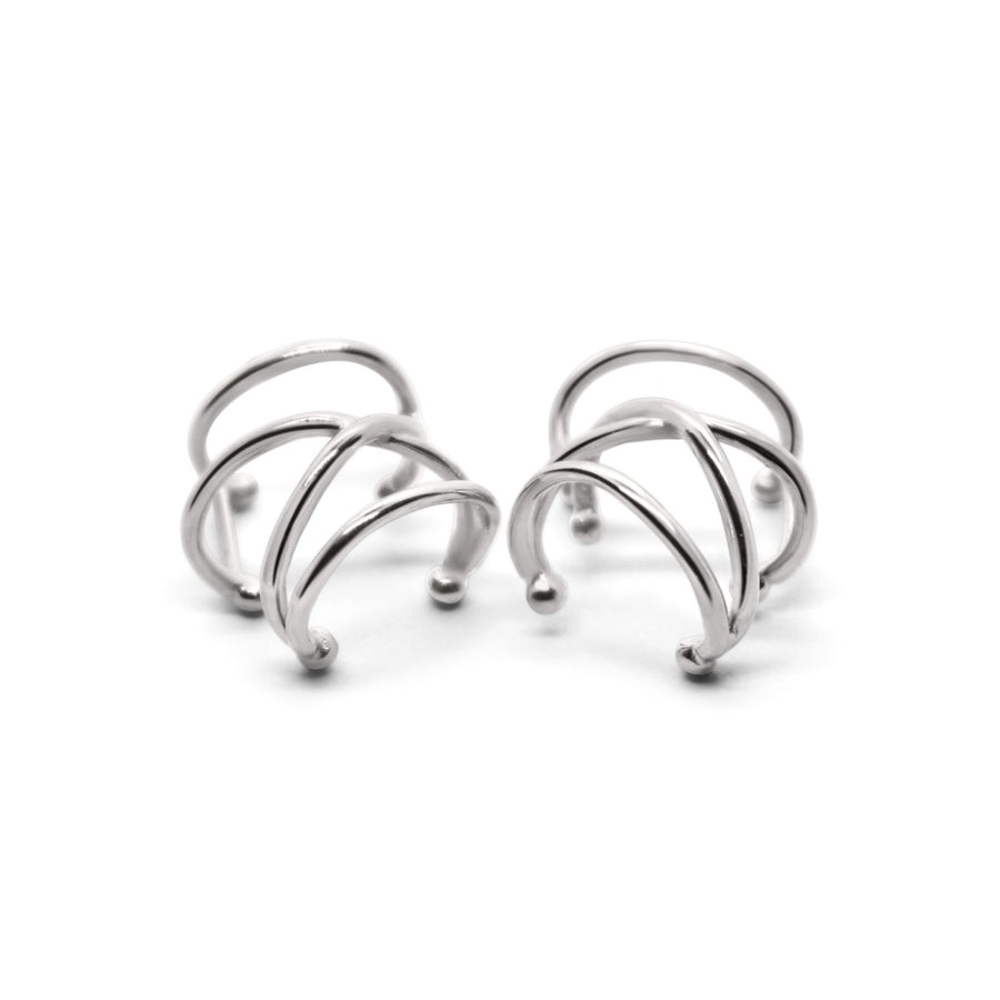 All around ear cuff silver