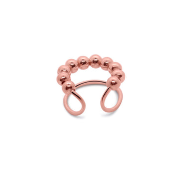 Bubble ear cuff rose gold