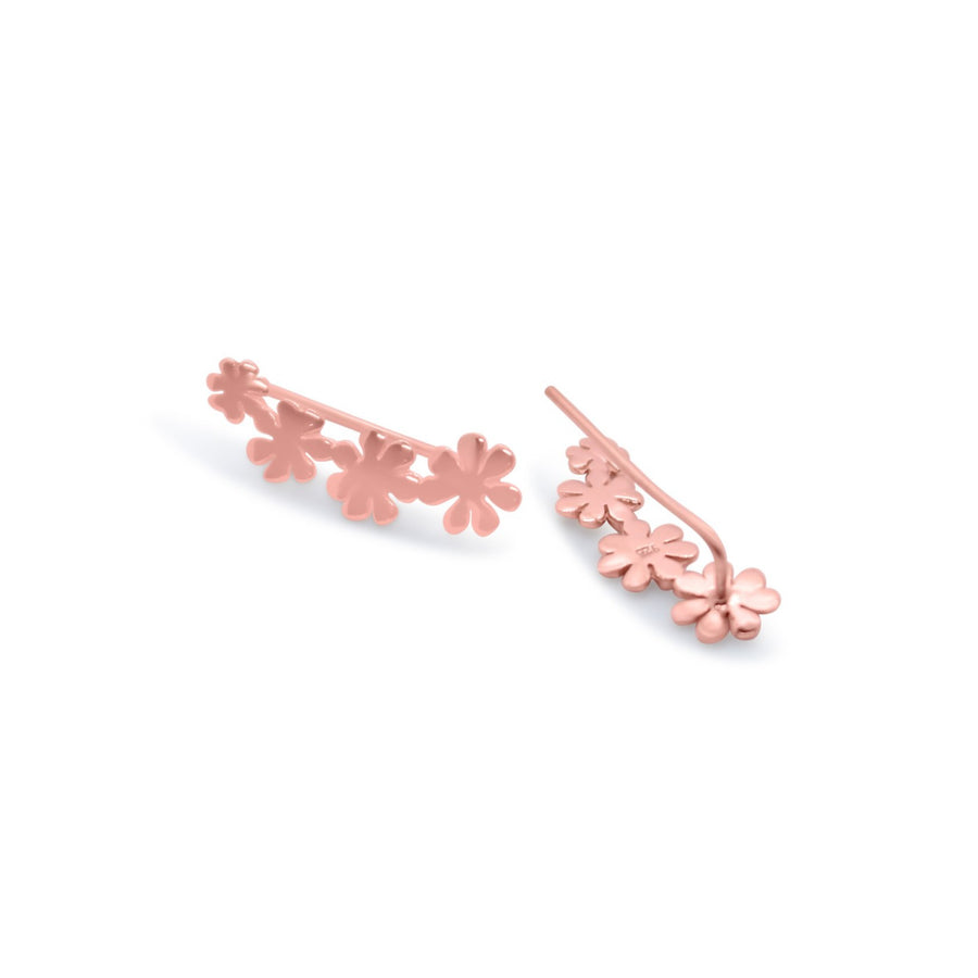 Flower climbres rose gold