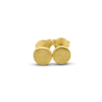 Puck studs gold matt