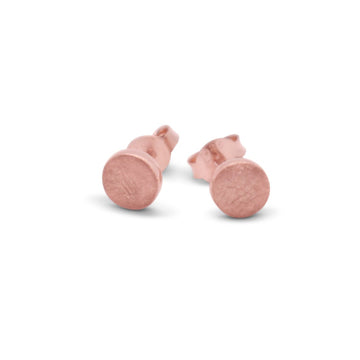 Puck studs rose gold
