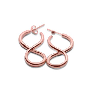 Almost eight earrings rose gold