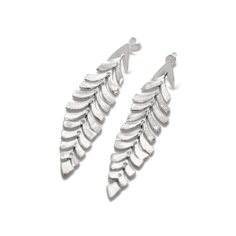 Leaf vertebras earring