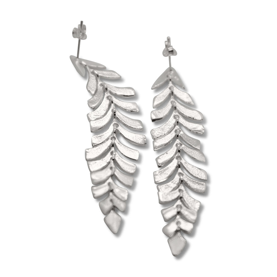 Leaf vertebras earring