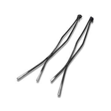 Lines earrings in black