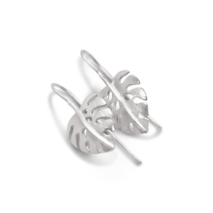 Philodendron leaf earrings