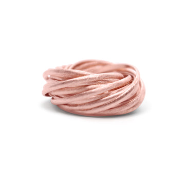 Intertwined ring rose gold