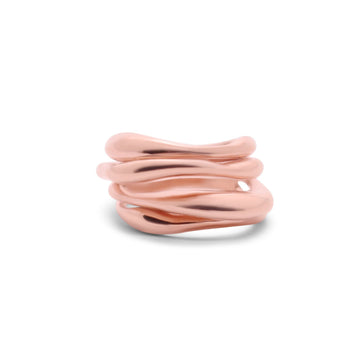 Liquid ring rose gold