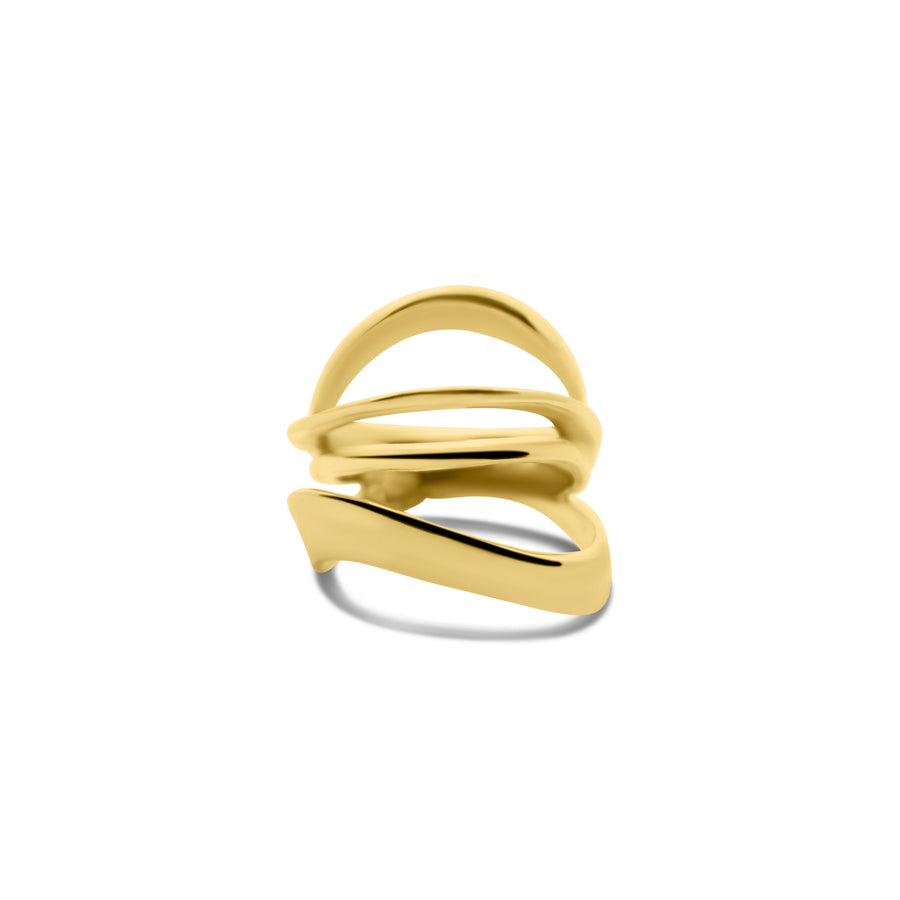 Blessed chaos ring gold