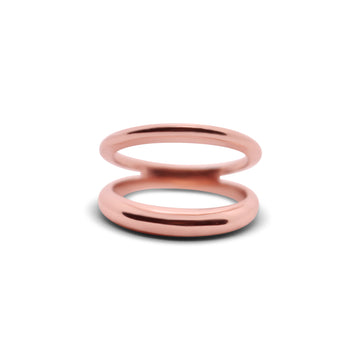 Duality ring rose gold