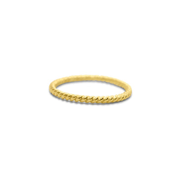Twine ring in gold