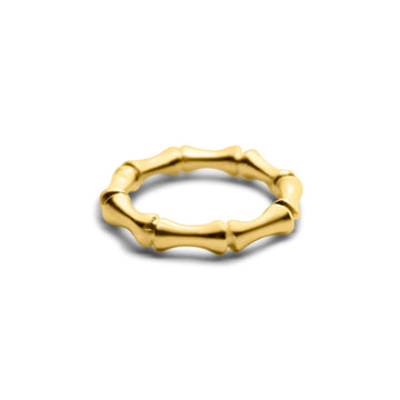 Bamboo ring in gold
