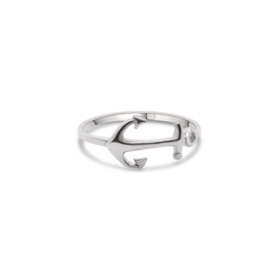 Anchor ring in silver
