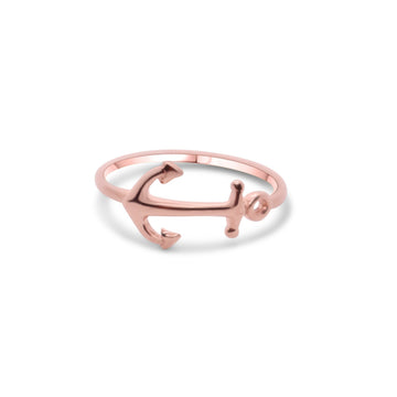 Anchor ring in rose gold