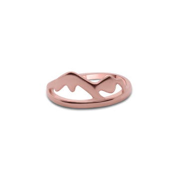 Mountains ring rose gold
