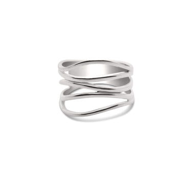 Thin wavy ring