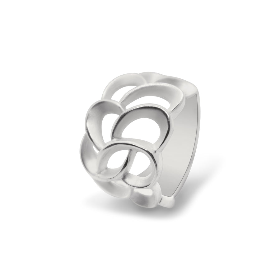 Hive ring silver
