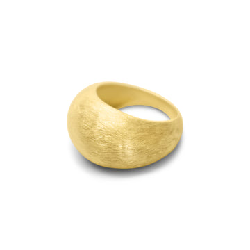 Cosmic oval ring in gold