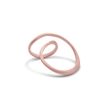 Never ending round ring in rose gold
