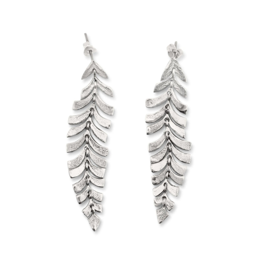 Leaf vertebras earring