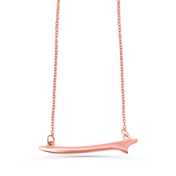 Surf necklace in rose gold