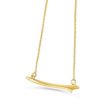 Surf necklace in gold