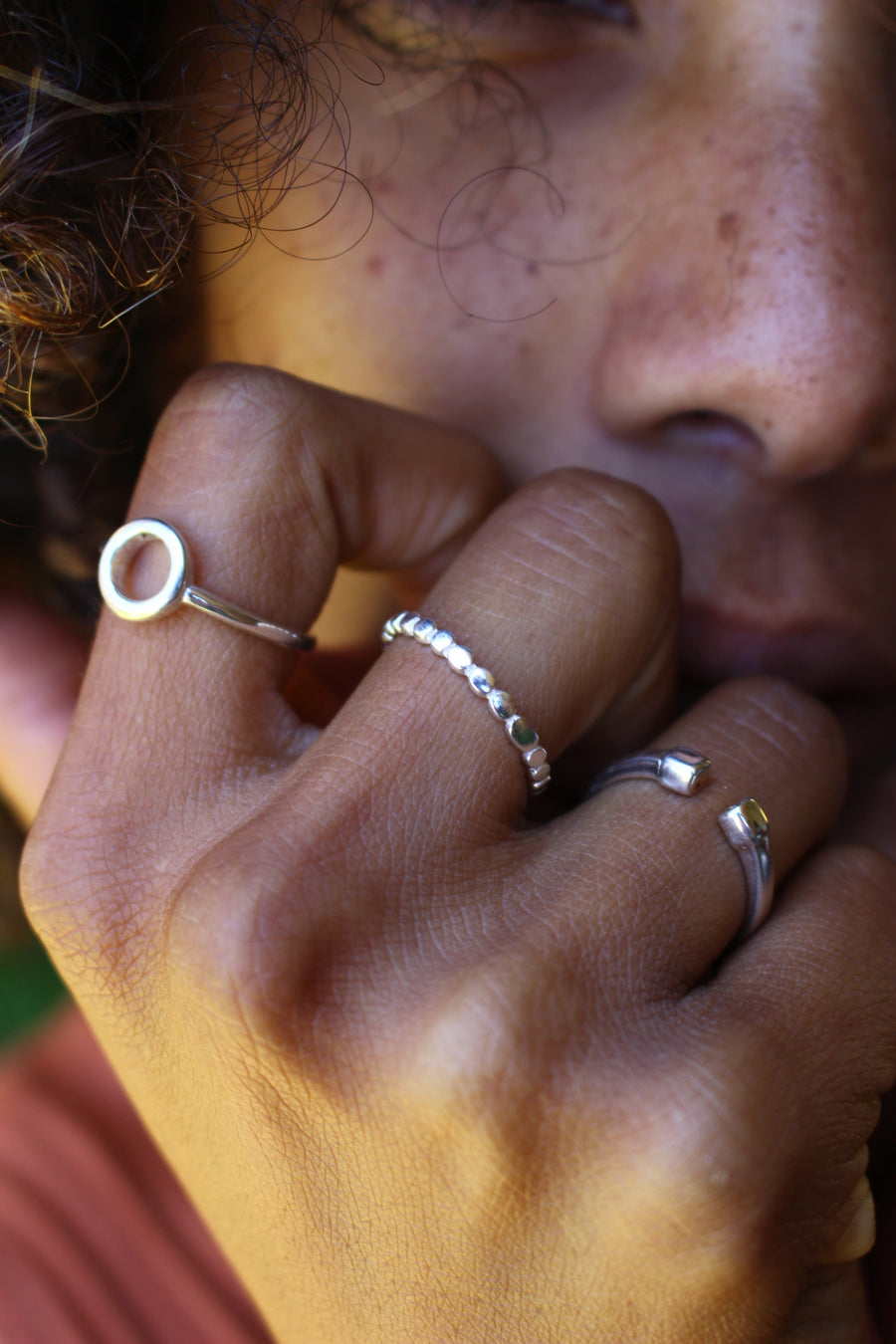 Pebbles stack ring