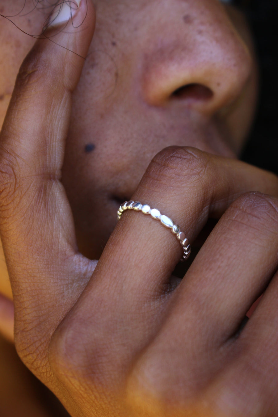 Pebbles stack ring