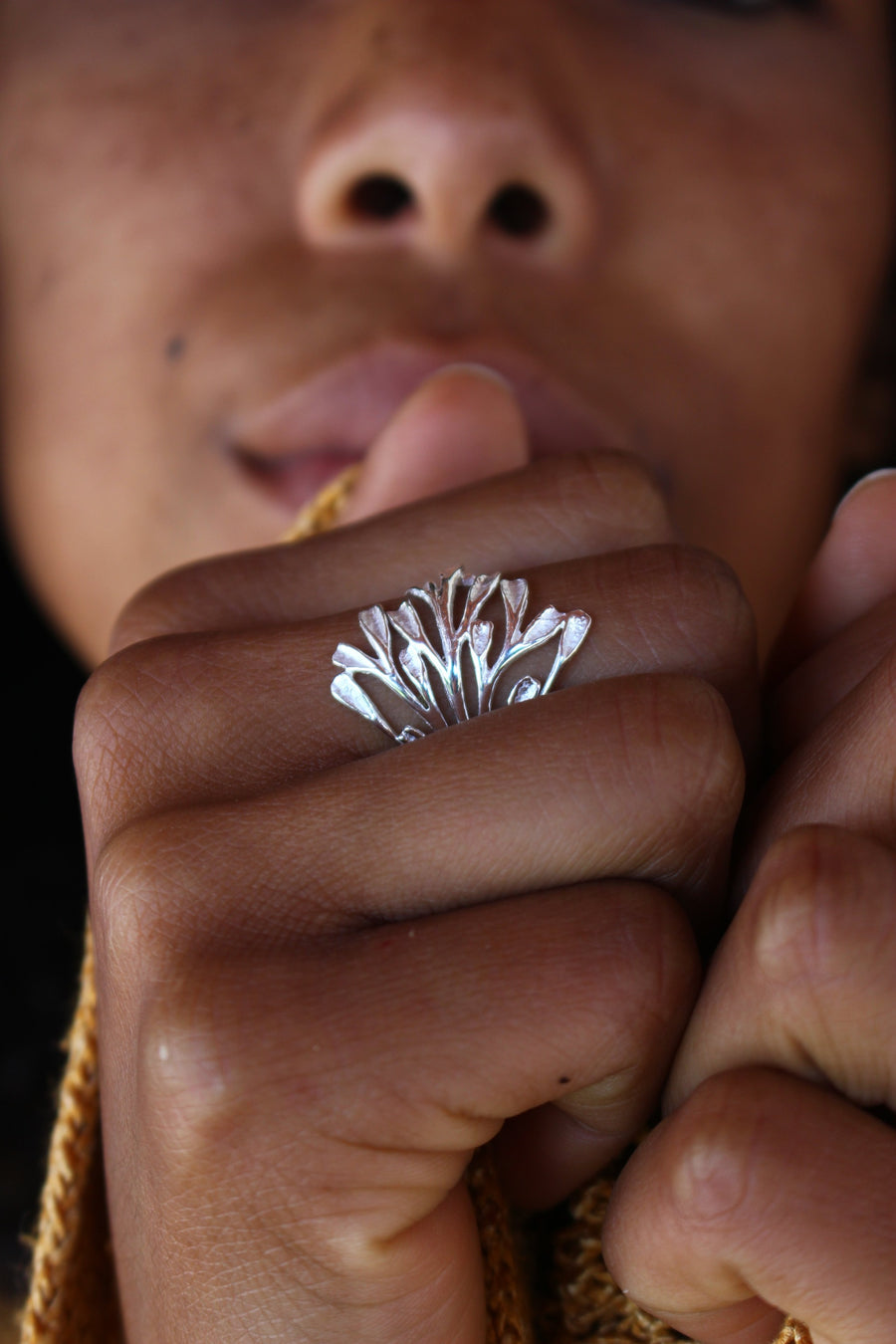 Autumn leaves ring