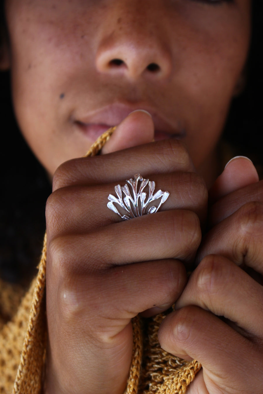 Autumn leaves ring