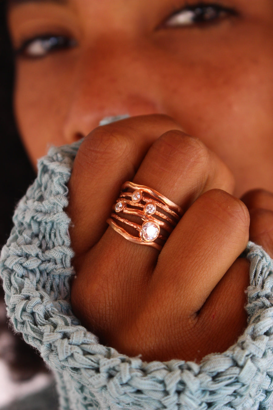 Twilight ring rose gold