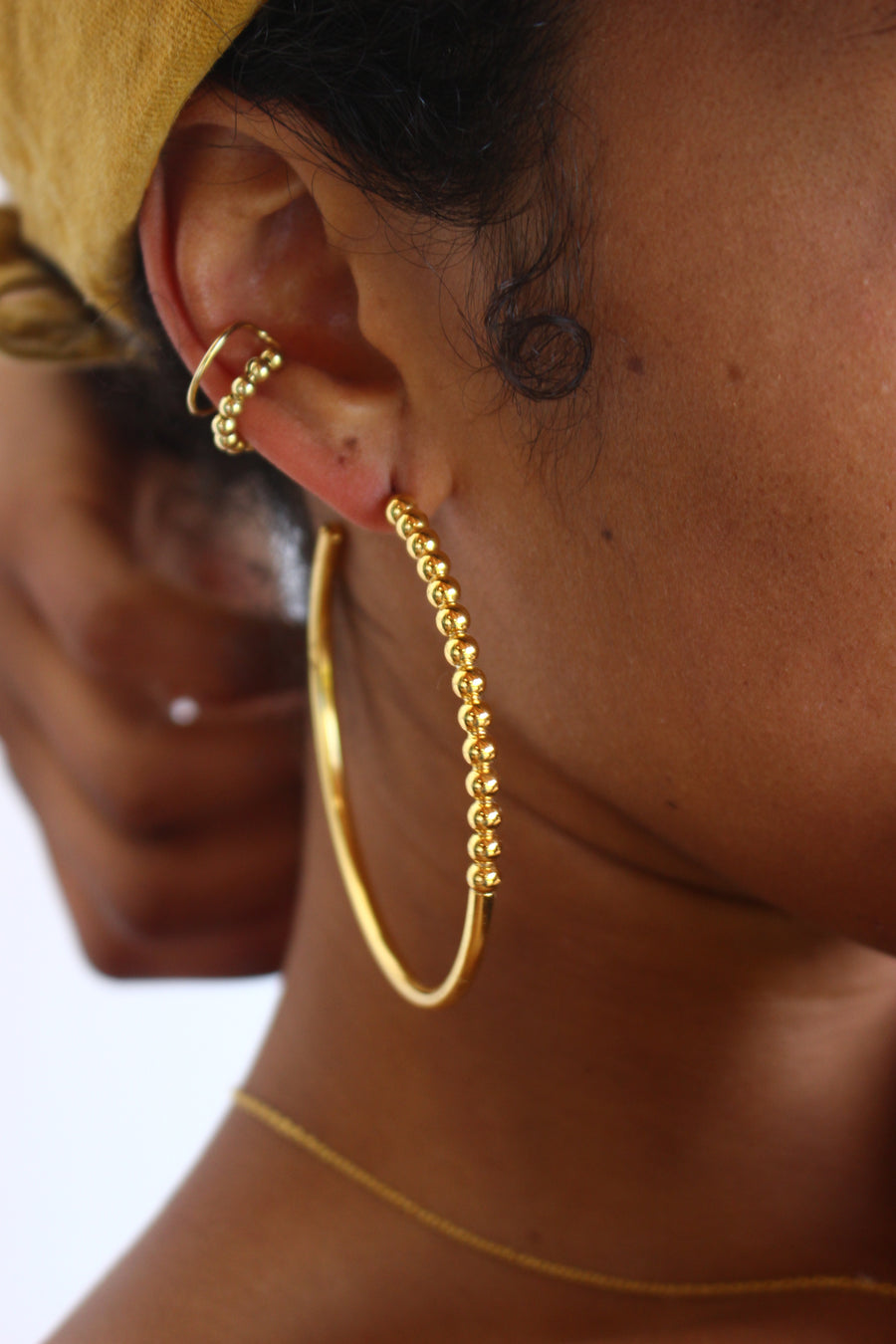 Big hoopies in gold