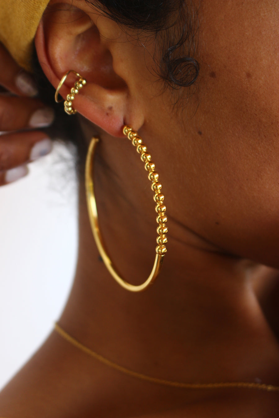 Big hoopies in gold