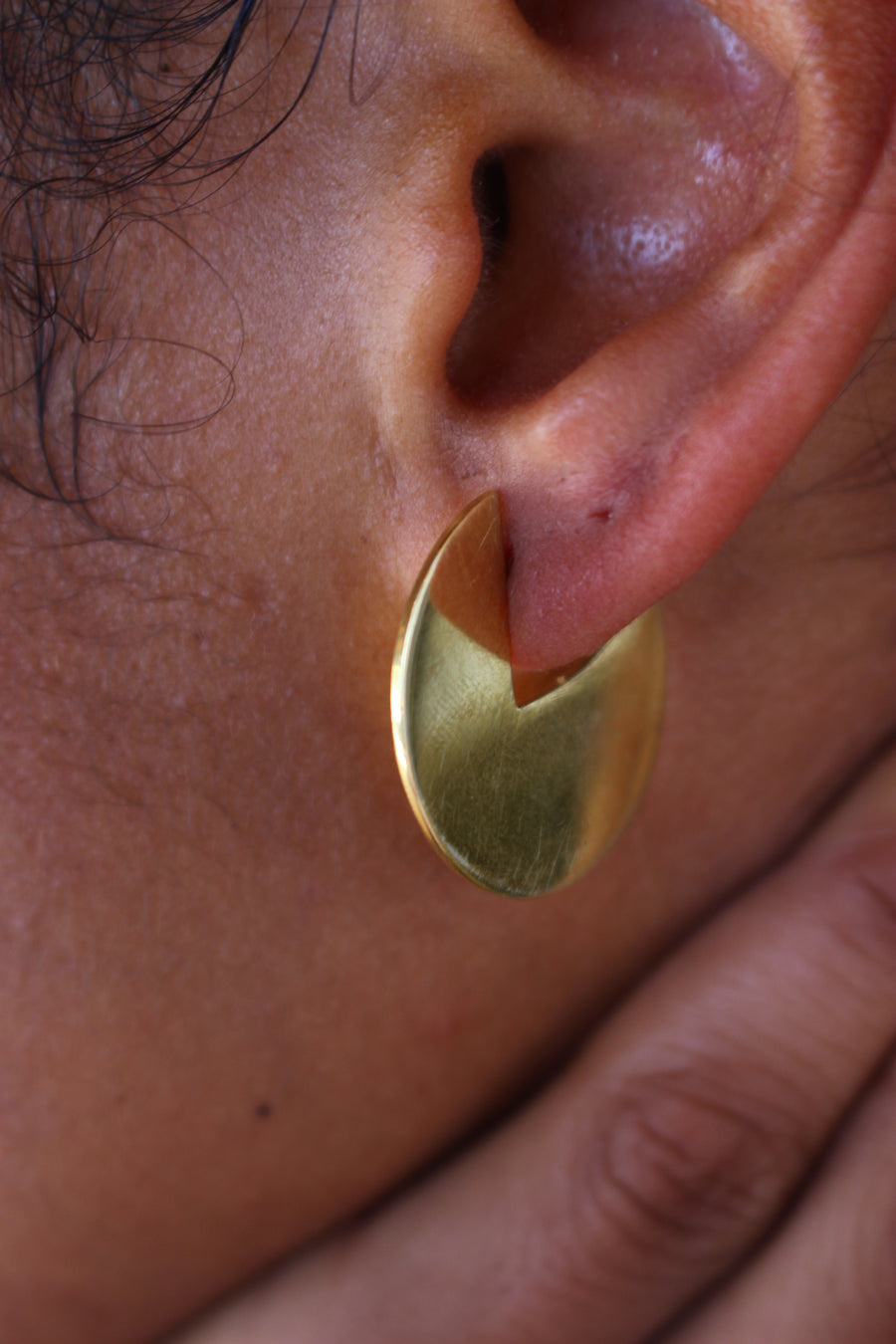 Pac-man Hoops in gold