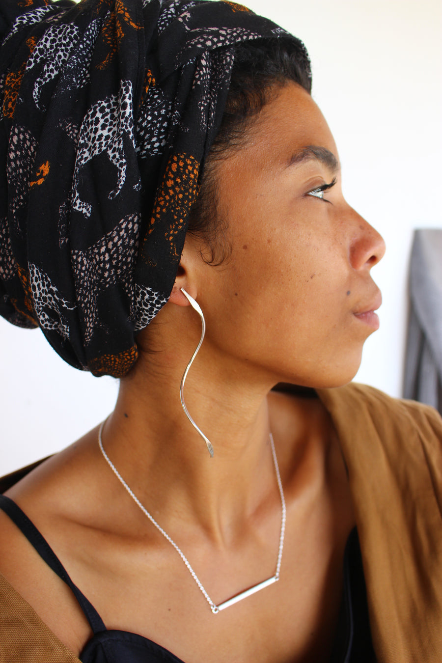 Big curls earrings
