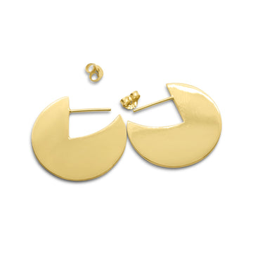 Pac-man Hoops in gold