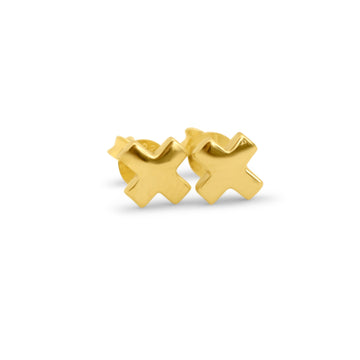 X studs in gold
