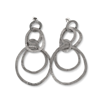 chaos hoops textured in black